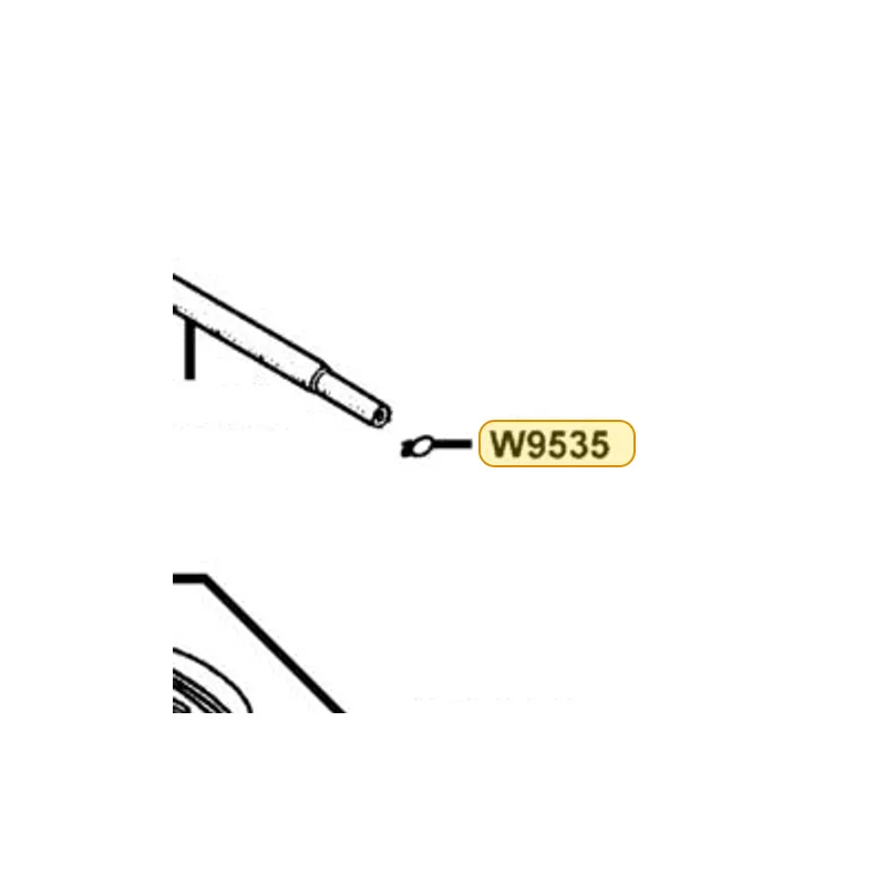 W9535-75000 TUBE CLIP — diagram cutout