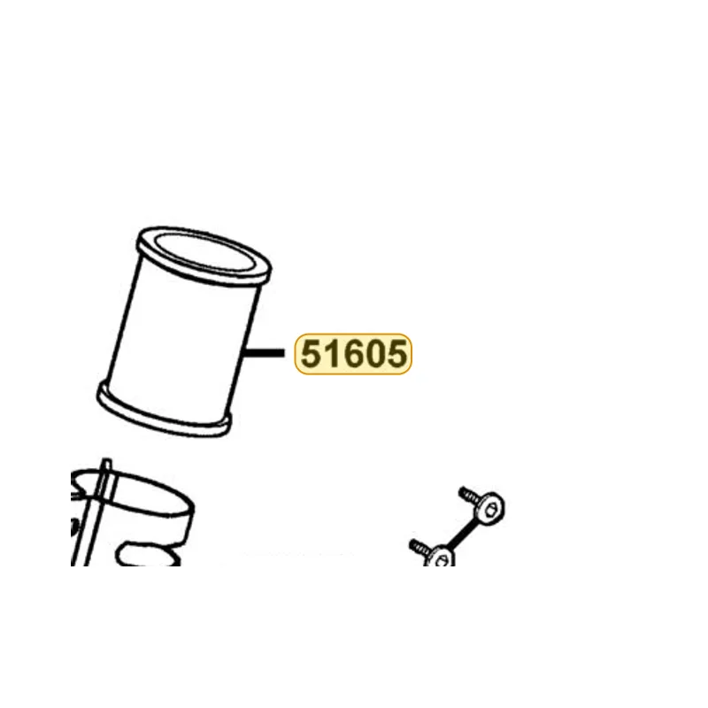 51605-KED9-900 RUBBER HEAD LIGHT STAY — diagram cutout