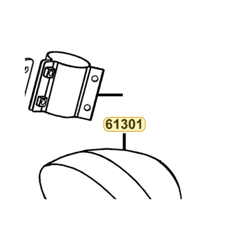 61301-KED9-900 CASE HEAD LIGHT — diagram cutout