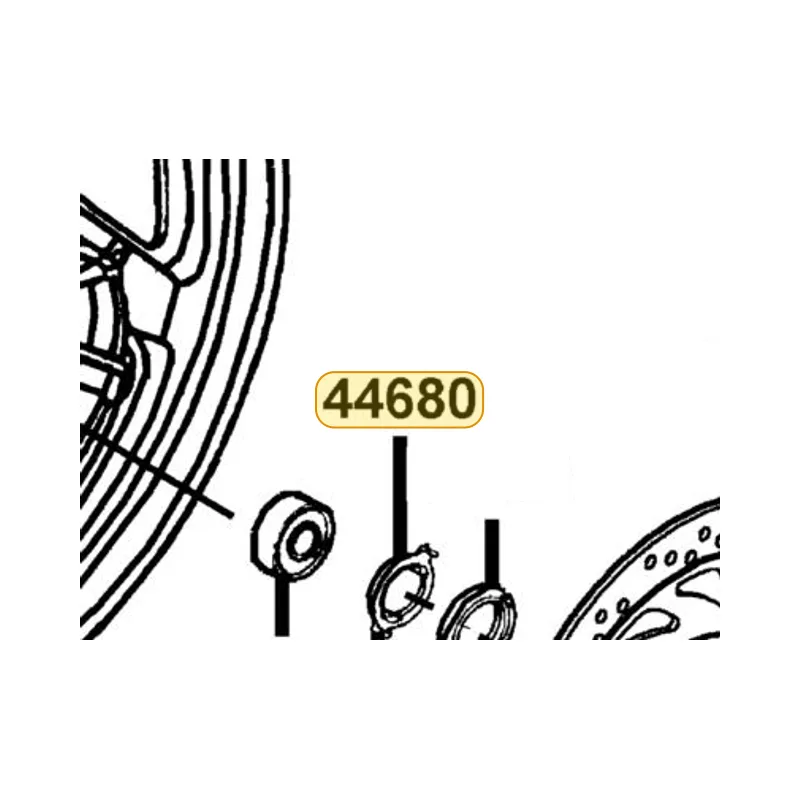 44680-KED9-900 RETAINER GEAR BOX — diagram cutout