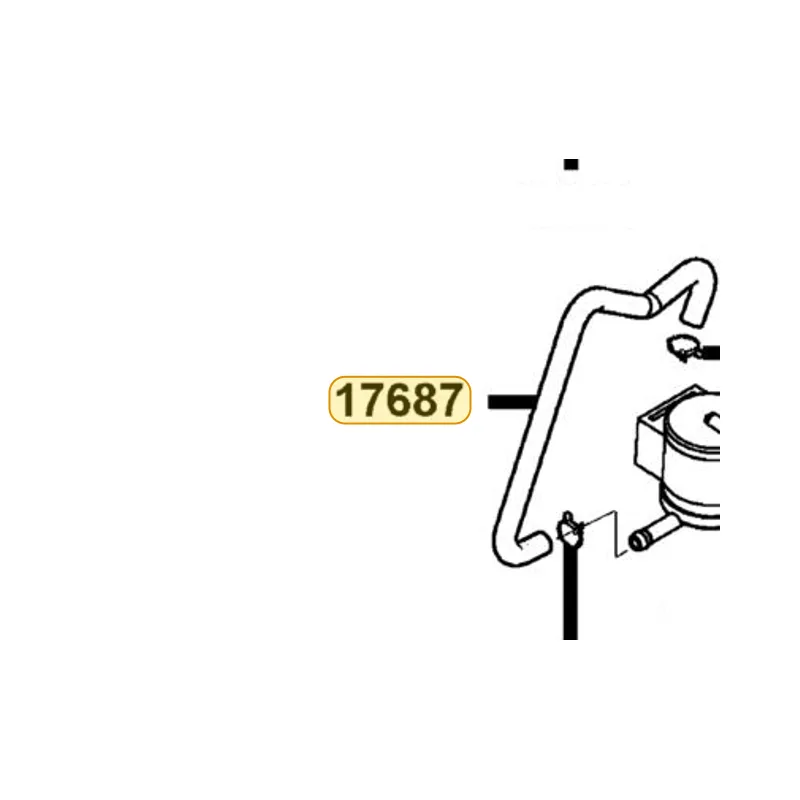 17687-KED9-900 TUBE ASSY FCV — diagram cutout