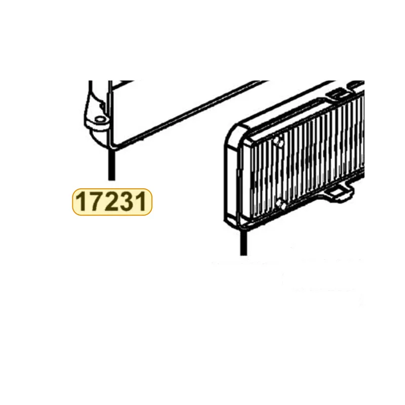17231-KED9-900 COVER AIR/C — diagram cutout