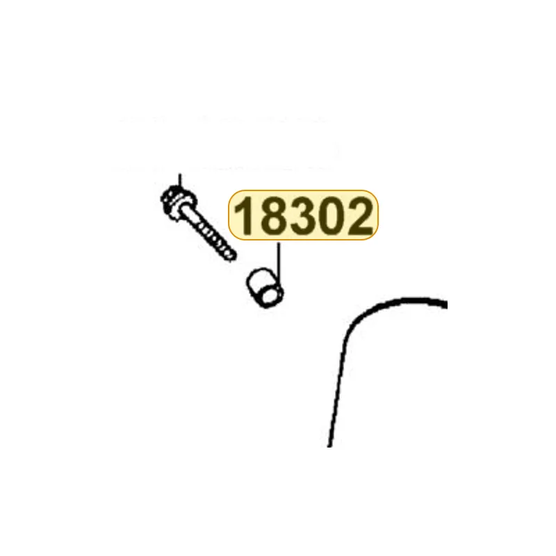 18302-KED9-900 COLLAR MUFFLER BODY STAY — diagram cutout