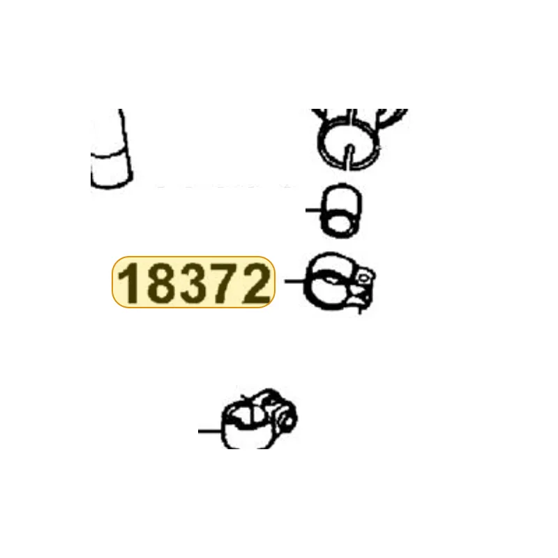18372-KED9-900 BAND B MUFFLER — diagram cutout