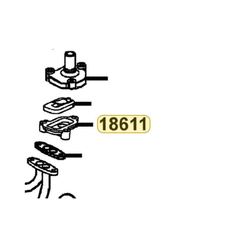 18611-KED9-900 BODY REED VALVE — diagram cutout