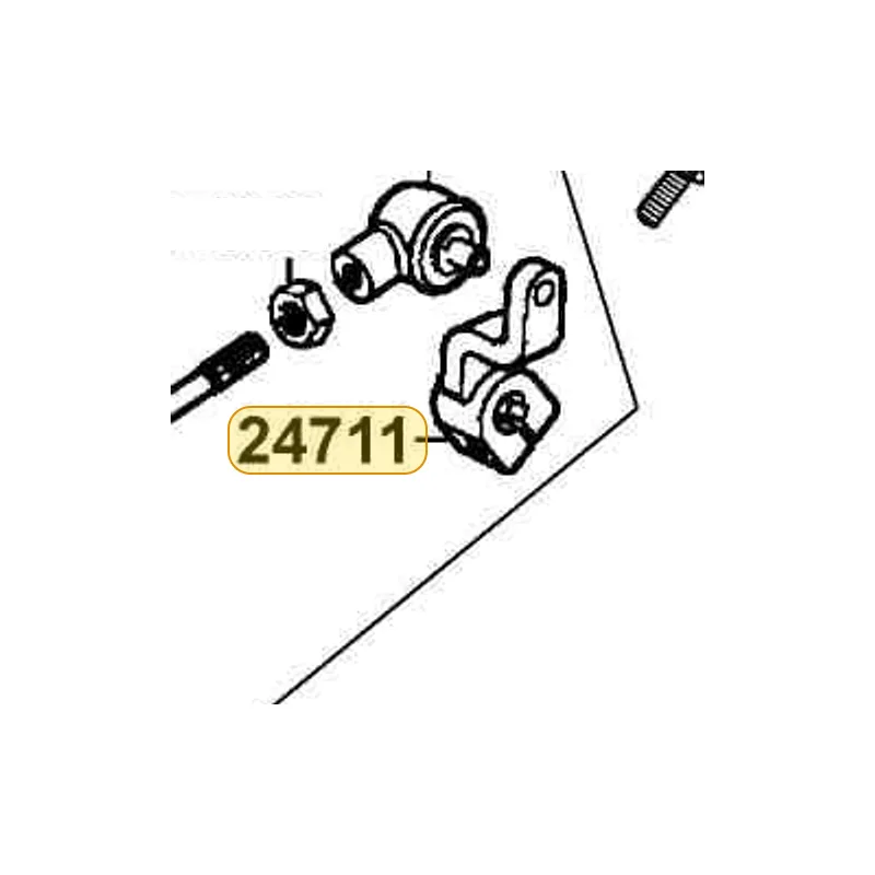 24711-KED9-900 ARM GEAR CHANGE — diagram cutout