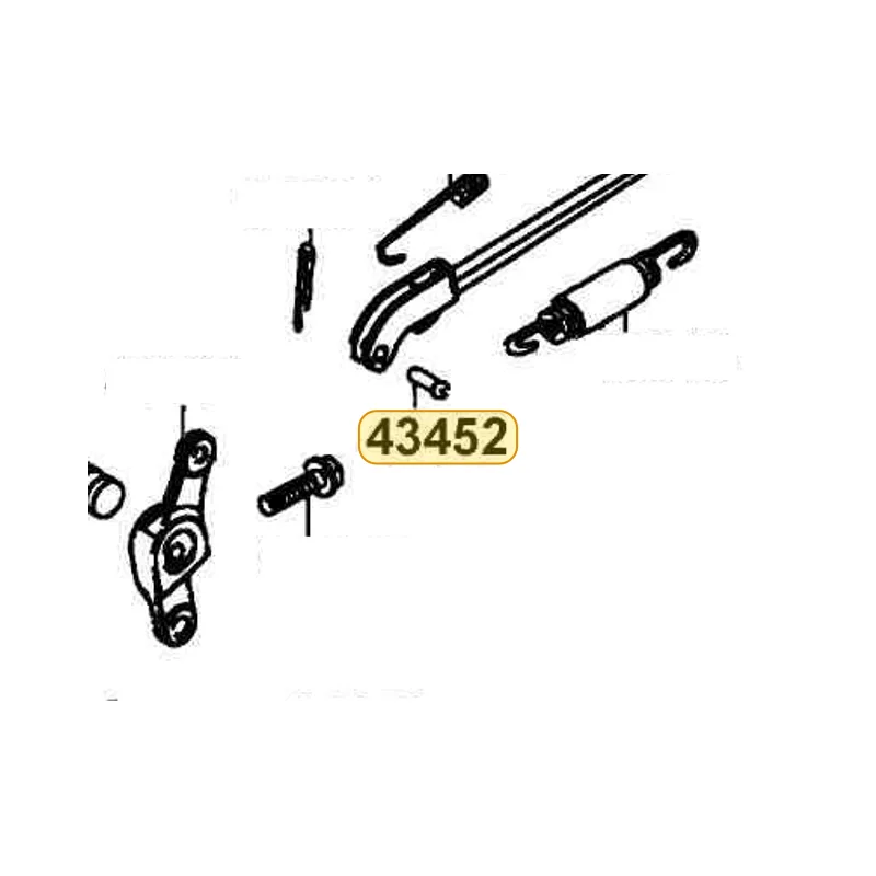 43452-KED9-900 BRAKE ROD JOINT PIN — diagram cutout