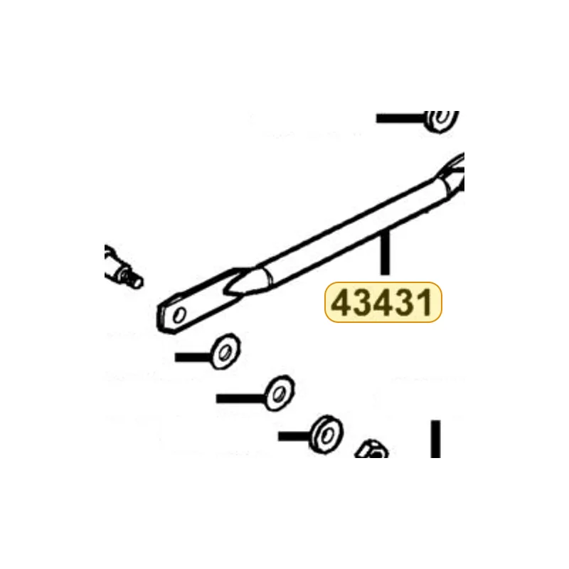 43431-KED9-900 ARM RR BRK STOPPER — diagram cutout