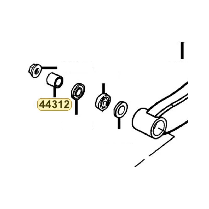44312-KED9-900 COLLAR A PIVOT — diagram cutout