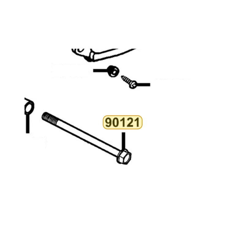 90121-KED9-900 BOLT RR FORK PIVOT M14*295MM — diagram cutout