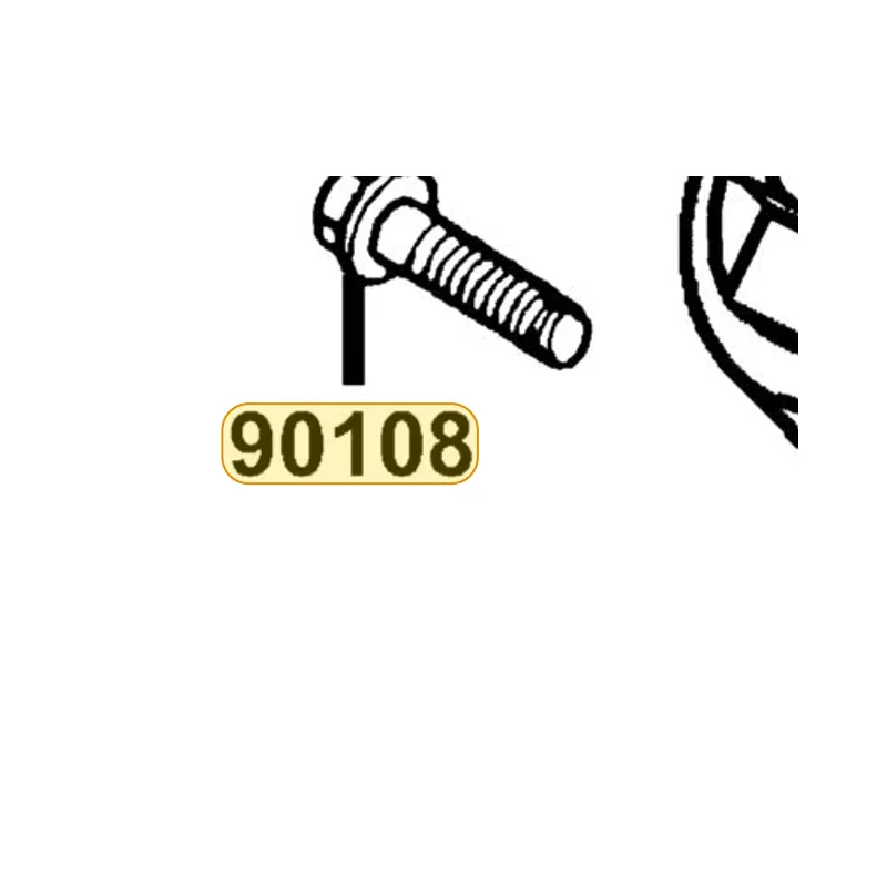 90108-KKAK-900 BOLT RR CUSH UND — diagram cutout