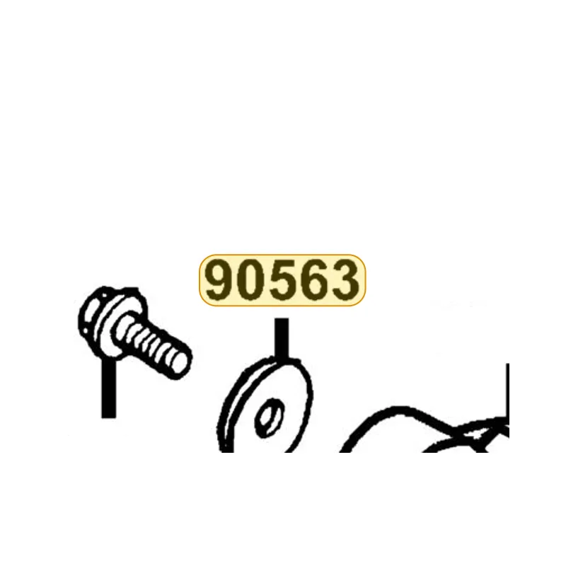 90563-KED9-900 WASHER PLAIN 6MM — diagram cutout