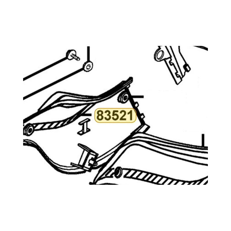 83521-KED9-900 SPONGE SIDE COVER R — diagram cutout
