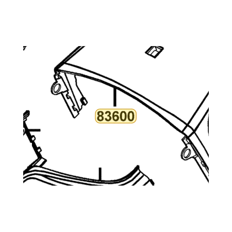83600-KED9-900-Y5P COVER BODY — diagram cutout