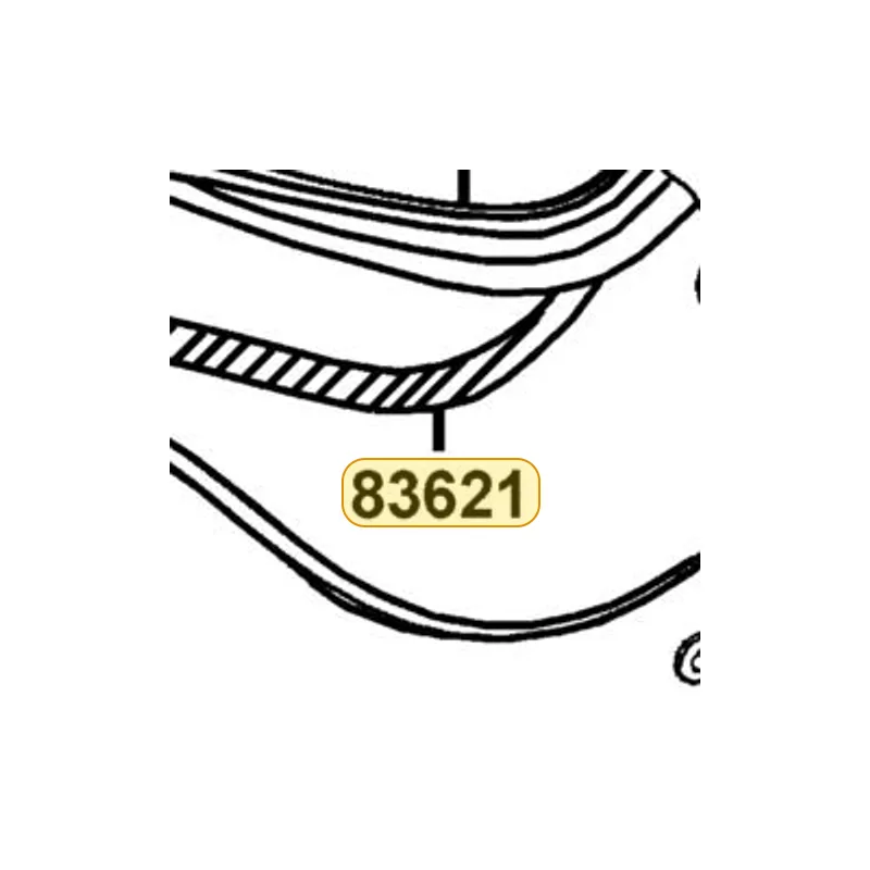 83621-KED9-900 SPONGE SIDE COVER L — diagram cutout