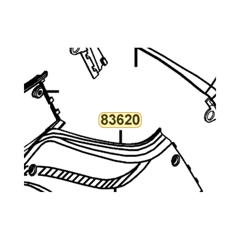 83620-KED9-900-R7P COVER L SIDE **(7) C.2006.01.25 (Mat Black) — diagram cutout