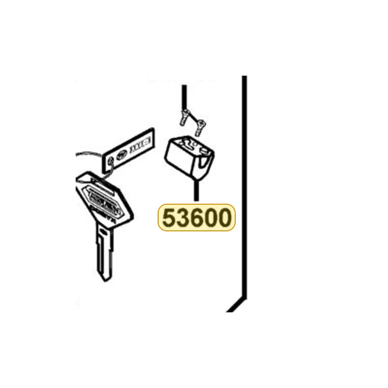 53600-KED9-325 LOCK STEERING HANDLE — diagram cutout
