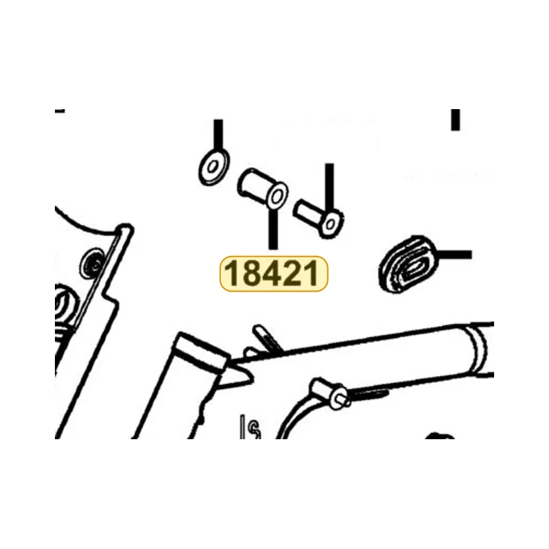18421-KED9-900 RUBBER MUFF MOUNT — diagram cutout
