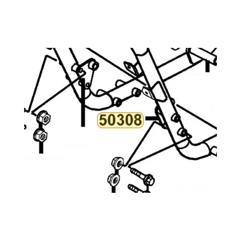 50308-KED9-900 BRKT L ENG HANGER FR — diagram cutout