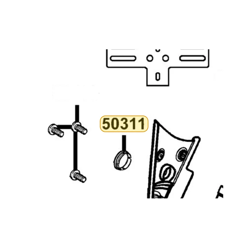 50311-KED9-900 CAP PIVOT COVER — diagram cutout