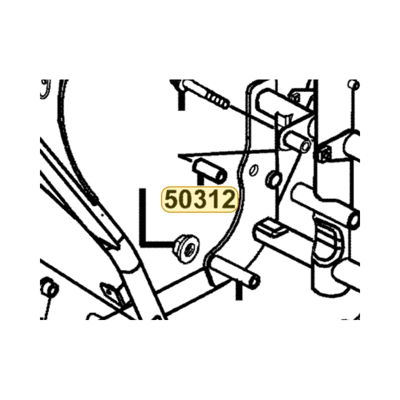 50312-KED9-900 COLLAR ENG HANGER — diagram cutout