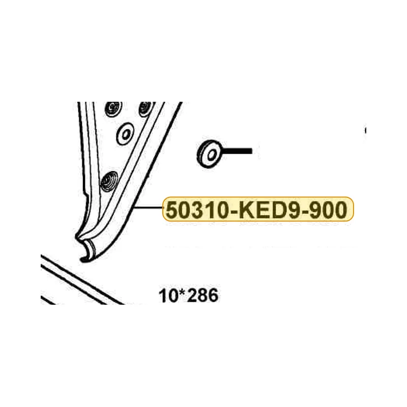 50310-KED9-900-RDS PLATE L PIVOT COVER — diagram cutout