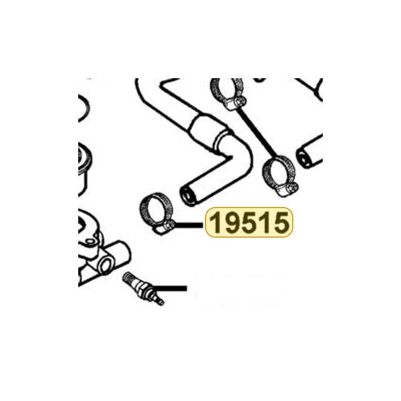 19515-KED9-900 CLIP HOSE — diagram cutout