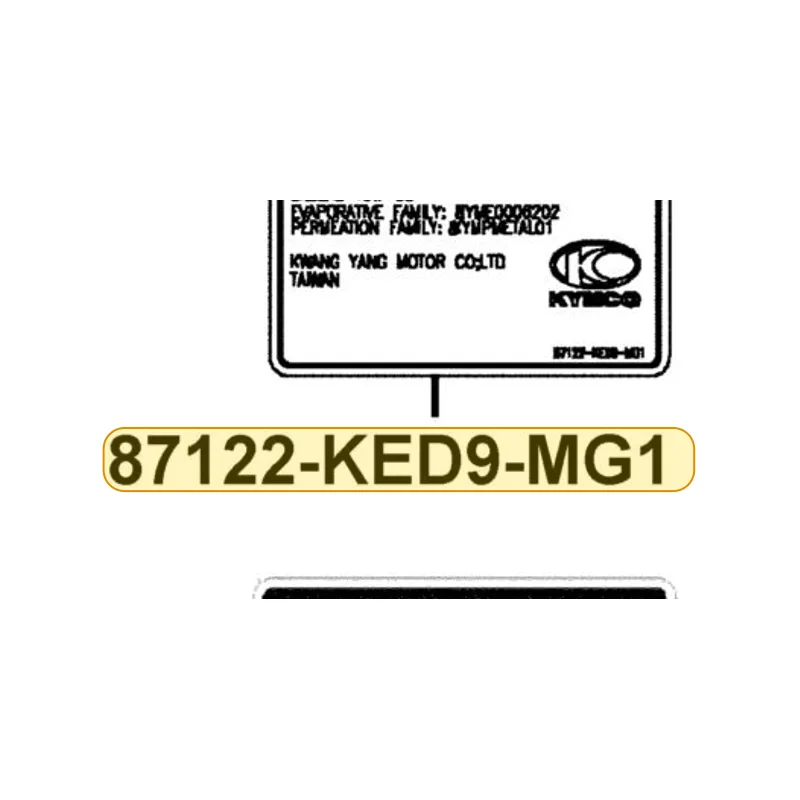 87122-KED9-MG1-T01 MARK EVAPORATIVE E/M — diagram cutout