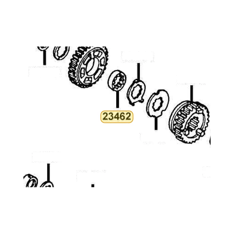 23462-KED9-900 COLLAR SPLINE 22*8 — diagram cutout
