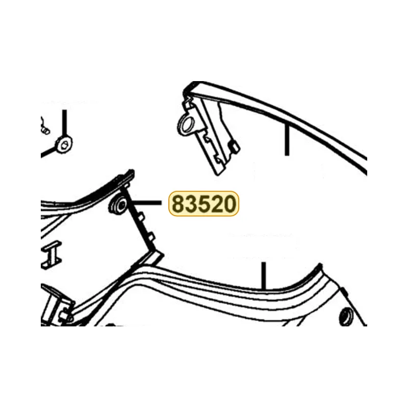 83520-KED9-900-PGP COVER R SIDE **(7) C.2006.01.25 (Mat Black) — diagram cutout