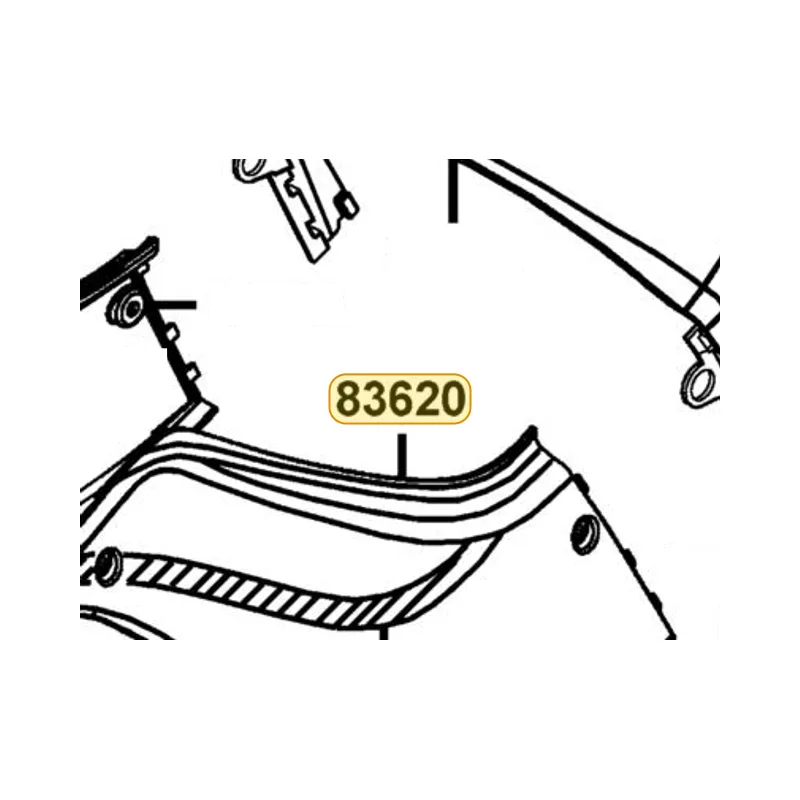 83620-KED9-900-PGP COVER L SIDE **(7) C.2006.01.25 (Mat Black) — diagram cutout