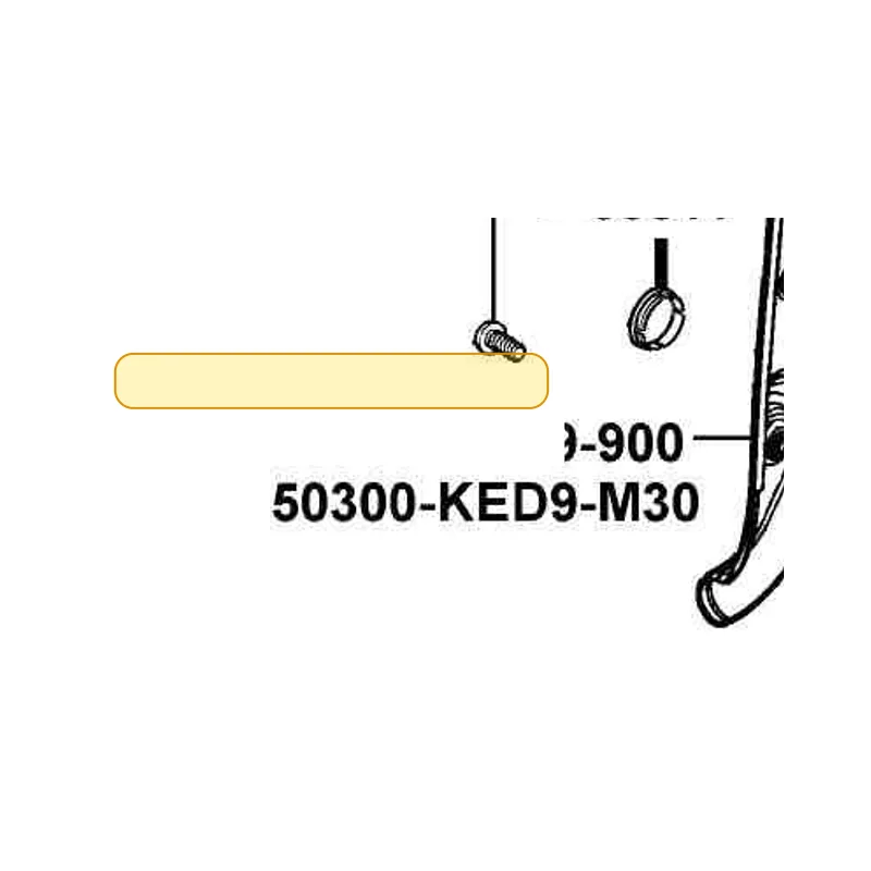 50300-KED9-900-BJS PLATE R PIVOT COVER — diagram cutout