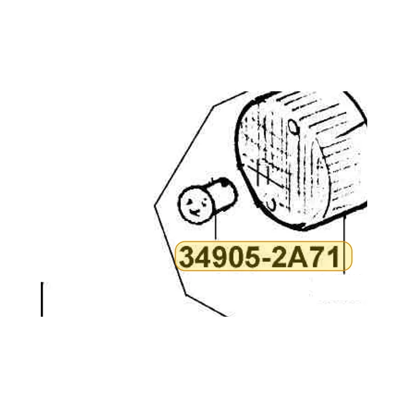 34905-2A71-000 BULB WINKER — diagram cutout