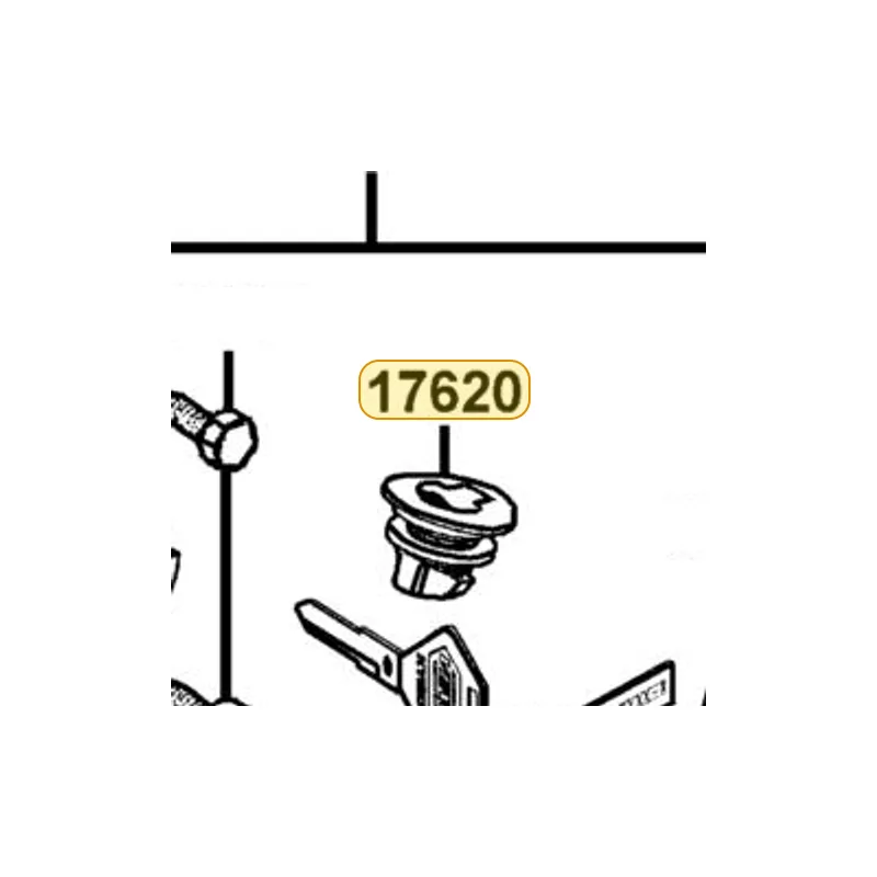 17620-KED9-305 CAP SET FUEL FILLER — diagram cutout