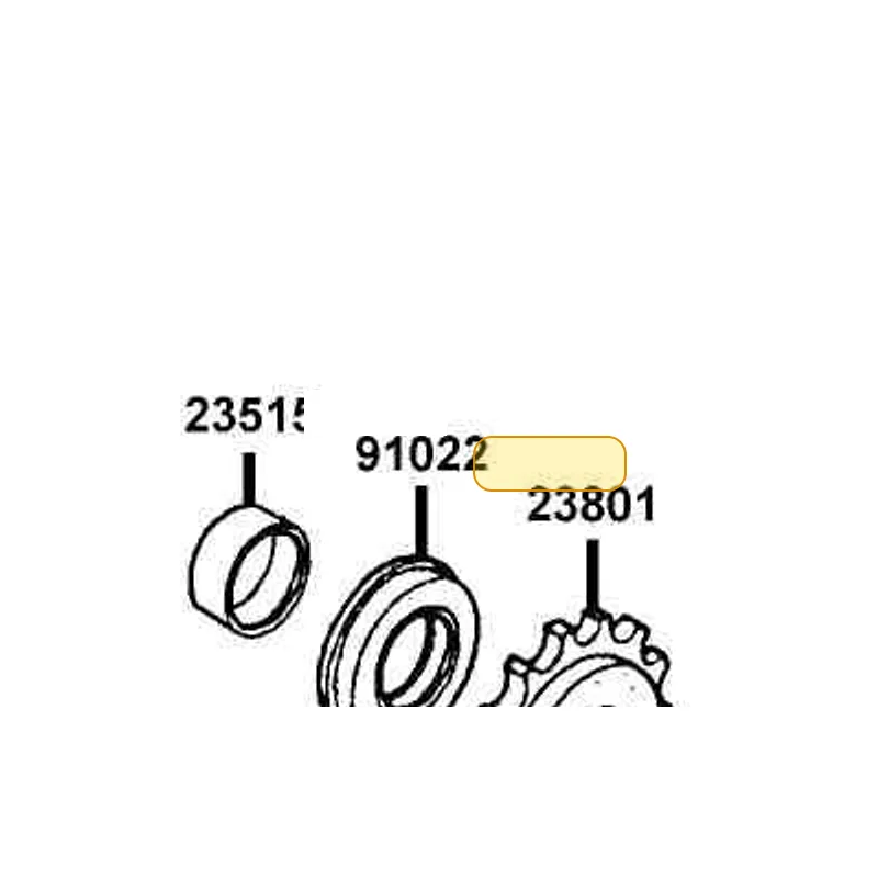23801-KED9-900 SPROCKET DRIVE — diagram cutout