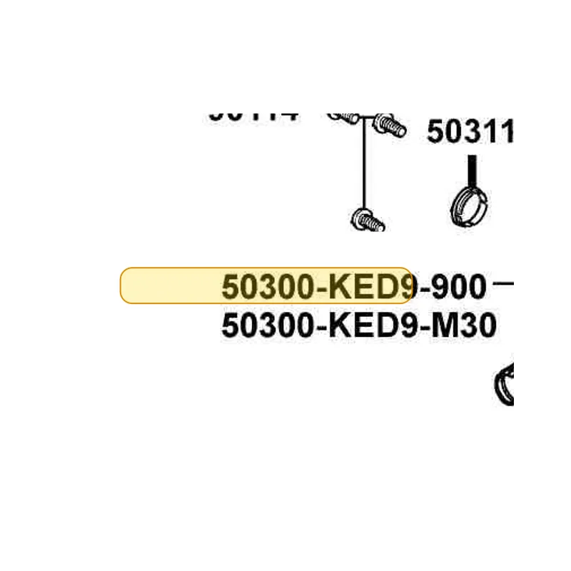 50300-KED9-M30-RDS PLATE R PIVOT COVER — diagram cutout