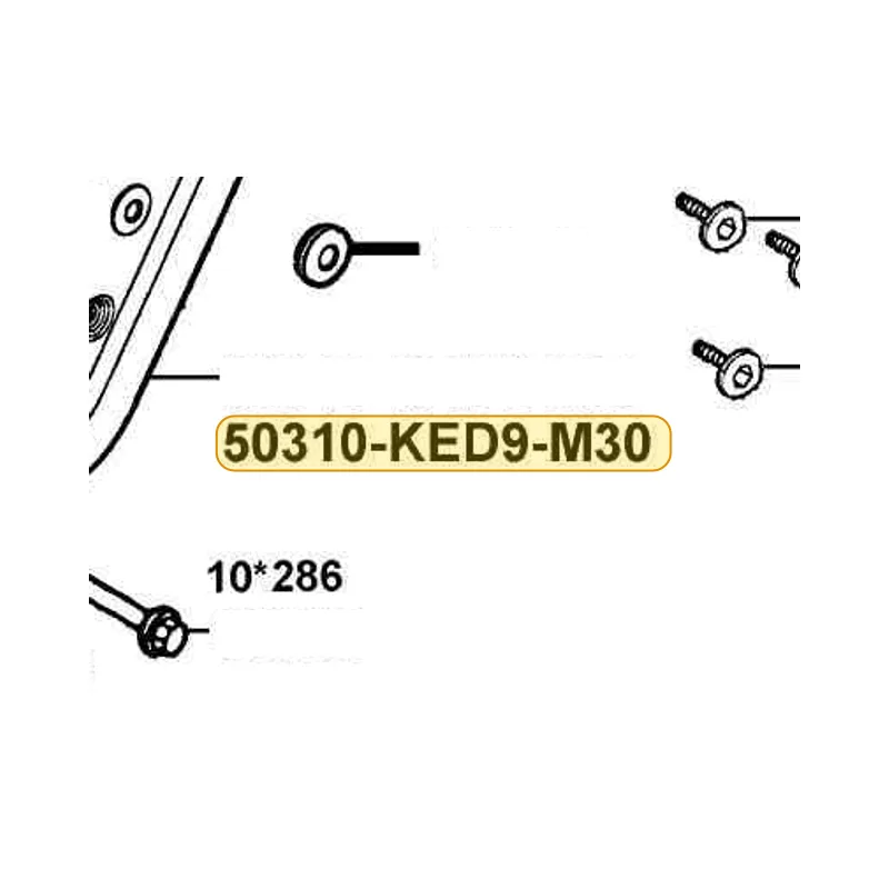 50310-KED9-M30-RDS PLATE L PIVOT COVER — diagram cutout