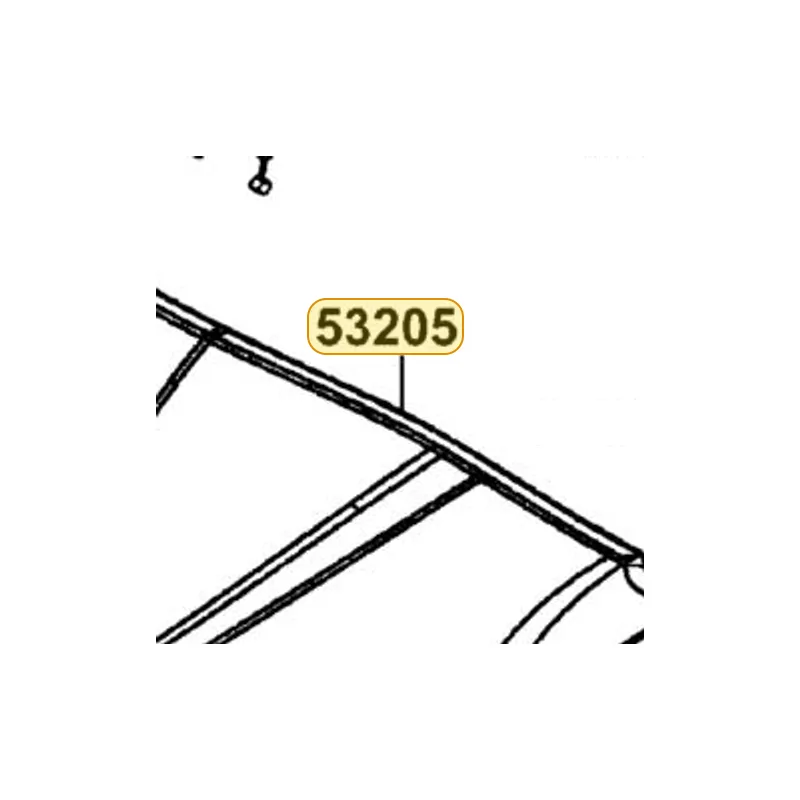 53205-LBD5-M30-N8P COVER HANDLE FR (Bright Silver) — diagram cutout