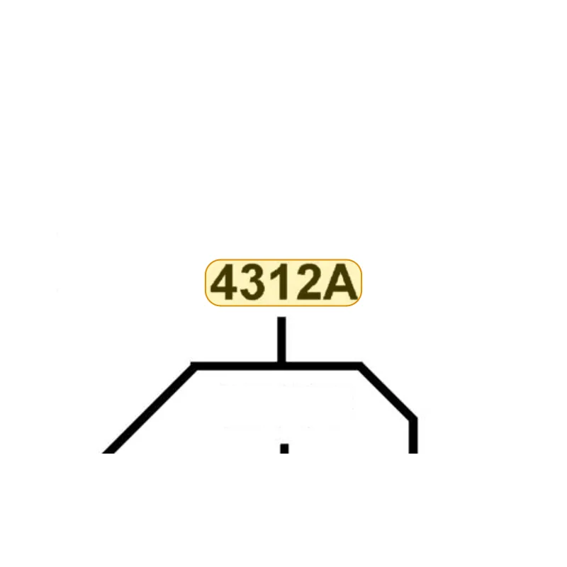 4312A-LAB4-90A SHOE COMP RR BRAKE — diagram cutout