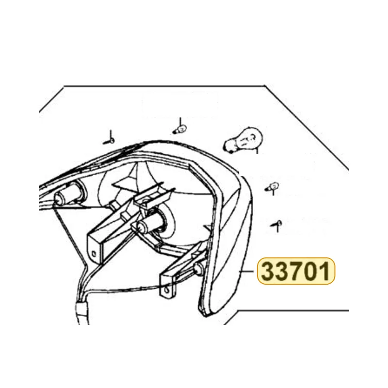 33701-LBD5-E00 LENS COMP TAIL LIGHT — diagram cutout