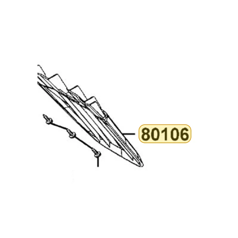 80106-LBD5-E00-N1R FENDER RR LOW (Black) — diagram cutout