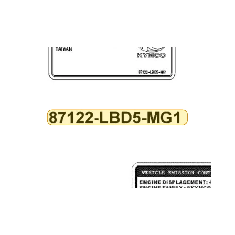 87122-LBD5-MG1-T01 MARK EVAPORATIVE E/M — diagram cutout