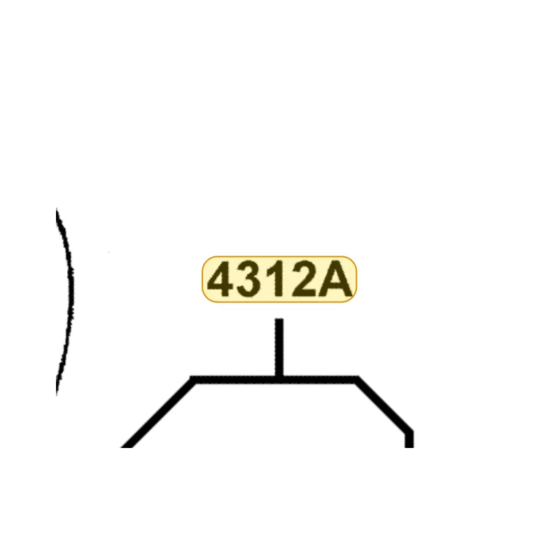 4312A-LAB4-90B SHOE COMP RR BRAKE — diagram cutout