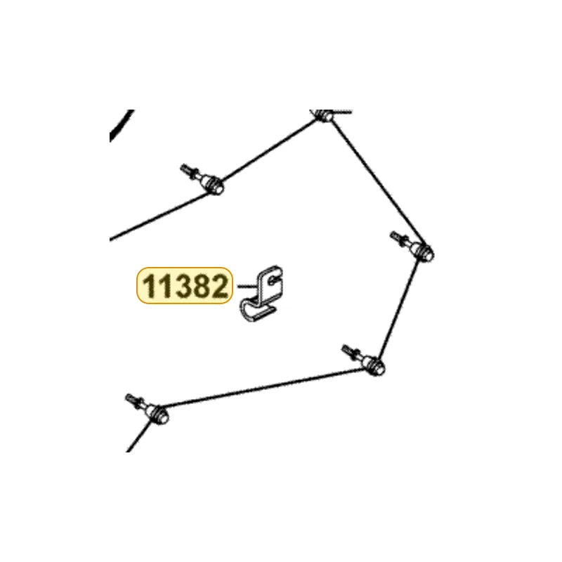11382-LBD6-E00 CLAMPER BRAKE CABLE — diagram cutout