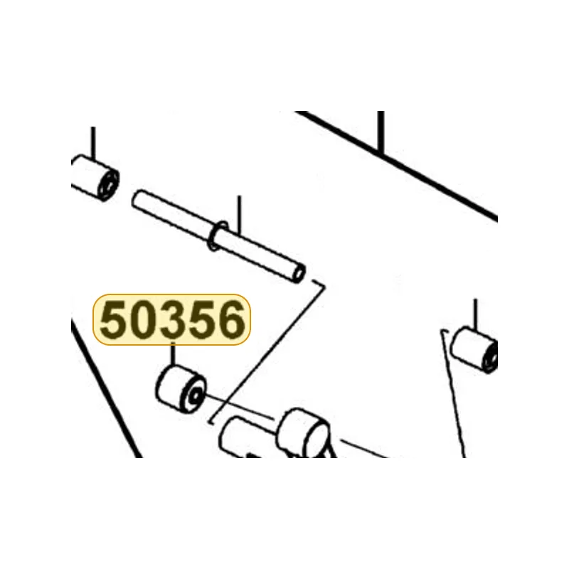50356-LBD6-E00 RUBBER LINK STOPPER — diagram cutout