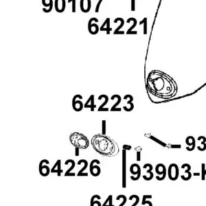 64223-LEA7-C00-N1R "PLUG, WIND SCREEN" — diagram cutout