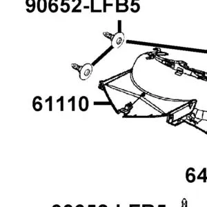 61110-ABD2-C00-N1R "INNER FENDER, FRONT" — diagram cutout