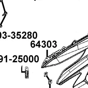 64303-ABD2-C00-91P MOLDING. L SIDE — diagram cutout