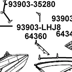 64360-ABD2-C00-N1R "MAT ,L LEG SHIELD" — diagram cutout