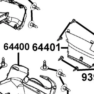 64401-ABD2-C00 MESH,UNDER COWL — diagram cutout